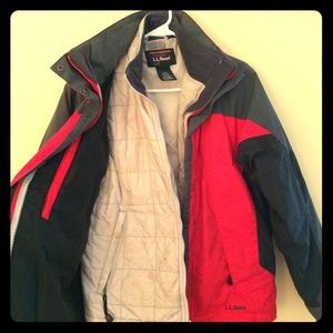 LL Bean double winter coat